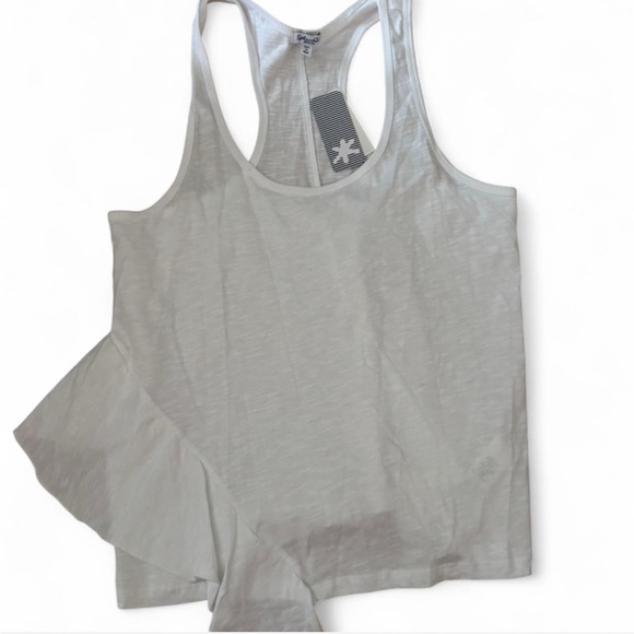 Splendid White Ruffle Tank Top - Picture 2 of 6